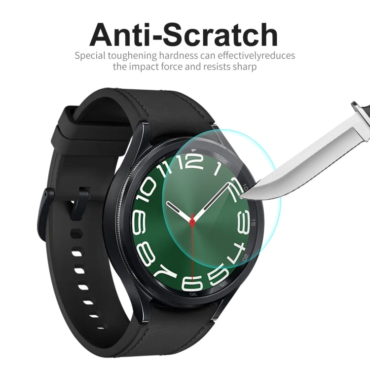 For Samsung Galaxy Watch6 Classic / Ultra 47mm 2pcs ENKAY 0.2mm 9H Tempered Glass Screen Protector Watch Film