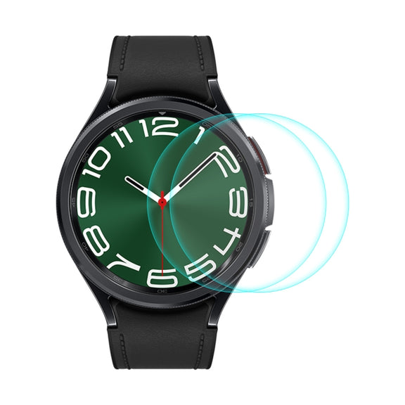 For Samsung Galaxy Watch6 Classic / Ultra 47mm 2pcs ENKAY 0.2mm 9H Tempered Glass Screen Protector Watch Film