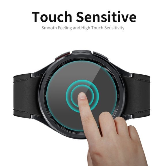 For Samsung Galaxy Watch6 Classic 43mm 5pcs ENKAY 0.2mm 9H Tempered Glass Screen Protector Watch Film