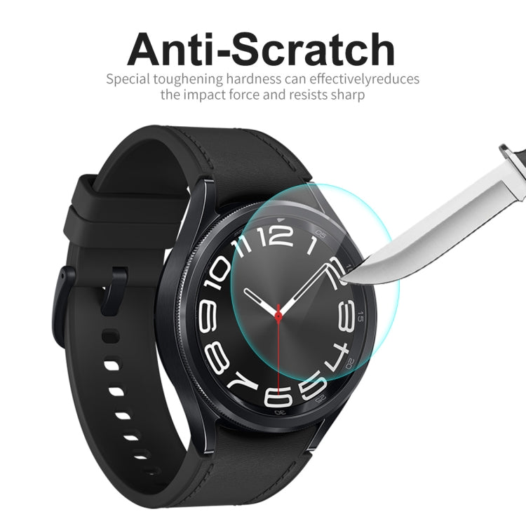 For Samsung Galaxy Watch6 Classic 43mm 5pcs ENKAY 0.2mm 9H Tempered Glass Screen Protector Watch Film