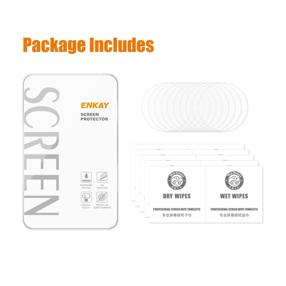 For Samsung Galaxy Watch6 / Watch7 44mm 10pcs ENKAY 0.2mm 9H Tempered Glass Screen Protector Watch Film