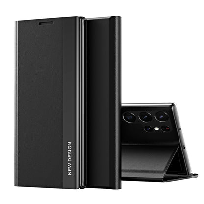 For Samsung Galaxy S24 Ultra 5G Side Electroplated Adsorption Leather Phone Case(Graphite Black) - Galaxy S24 Ultra 5G Cases by PMC Jewellery | Online Shopping South Africa | PMC Jewellery | Buy Now Pay Later Mobicred