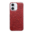 For iPhone 16 Glitter Sequins Epoxy TPU Phone Case(Red) - iPhone 16 Cases by PMC TechLife | Online Shopping South Africa | PMC TechLife | Buy Now Pay Later Mobicred