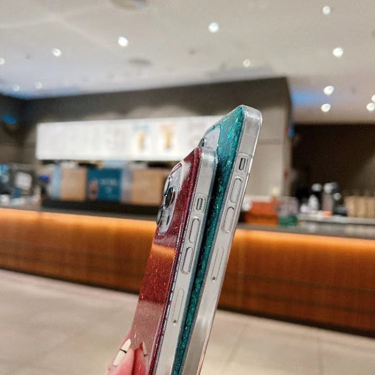 For iPhone 16 Plus Glitter Sequins Epoxy TPU Phone Case(Green) - iPhone 16 Plus Cases by PMC TechLife | Online Shopping South Africa | PMC TechLife | Buy Now Pay Later Mobicred