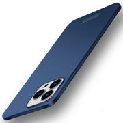 For iPhone 15 Pro PINWUYO Micro-Frosted PC Ultra-thin Hard Phone Case with Magsafe Magnetic Ring(Blue)