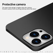 For iPhone 15 Pro Max PINWUYO Micro-Frosted PC Ultra-thin Hard Phone Case with Magsafe Magnetic Ring(Red)
