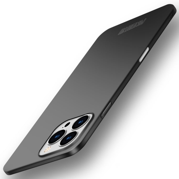 For iPhone 16 Pro PINWUYO Micro-Frosted PC Ultra-thin Hard Phone Case with Magsafe Magnetic Ring(Black) - iPhone 16 Pro Cases by PINWUYO | Online Shopping South Africa | PMC TechLife | Buy Now Pay Later Mobicred