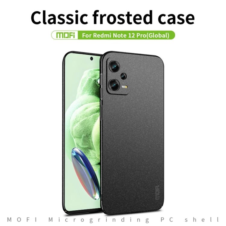 For Xiaomi Redmi Note 12 Pro Global MOFI Fandun Series Frosted PC Ultra-thin All-inclusive Phone Case(Green) - Xiaomi Cases by MOFI | Online Shopping South Africa | PMC TechLife
