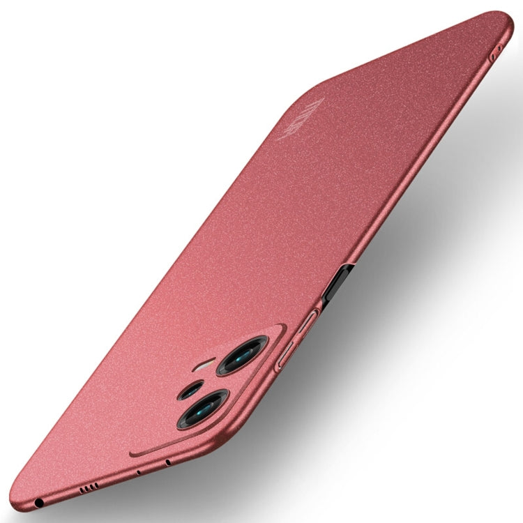 For Xiaomi Redmi Note 12 Pro+ Global MOFI Fandun Series Frosted PC Ultra-thin All-inclusive Phone Case(Red) - Xiaomi Cases by MOFI | Online Shopping South Africa | PMC TechLife