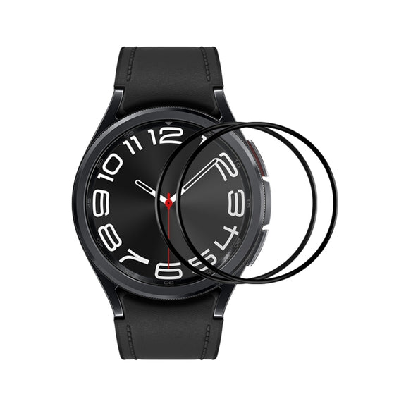 For Samsung Galaxy Watch6 Classic 43mm 2pcs ENKAY 3D Full Coverage Soft PC Edge PMMA HD Screen Film