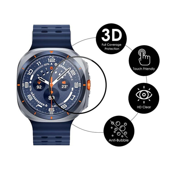 For Samsung Galaxy Watch Ultra 47mm / Ultra 2025 2pcs ENKAY 3D Full Coverage Soft PC Edge PMMA HD Screen Film