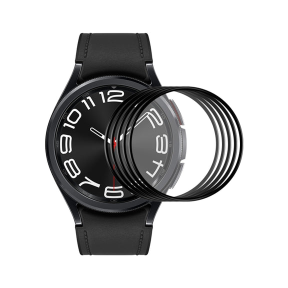 For Samsung Galaxy Watch6 Classic 43mm 5pcs ENKAY 3D Full Coverage Soft PC Edge PMMA HD Screen Film
