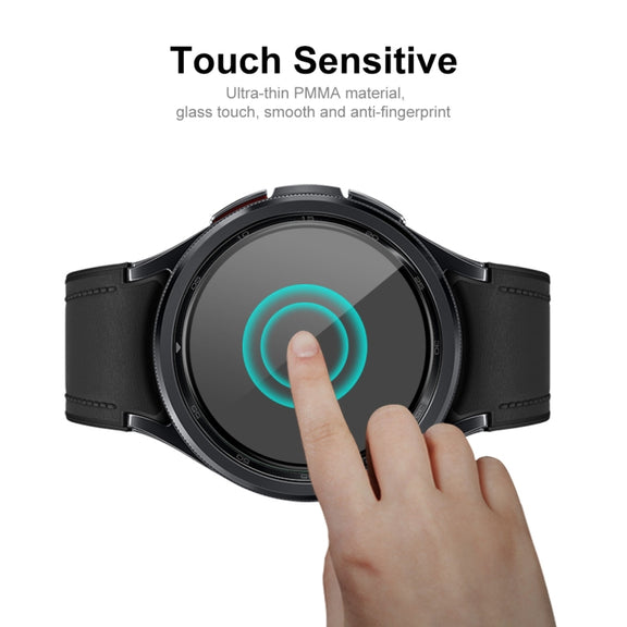 For Samsung Galaxy Watch6 Classic / Ultra 47mm 5pcs ENKAY 3D Full Coverage Soft PC Edge PMMA HD Screen Film