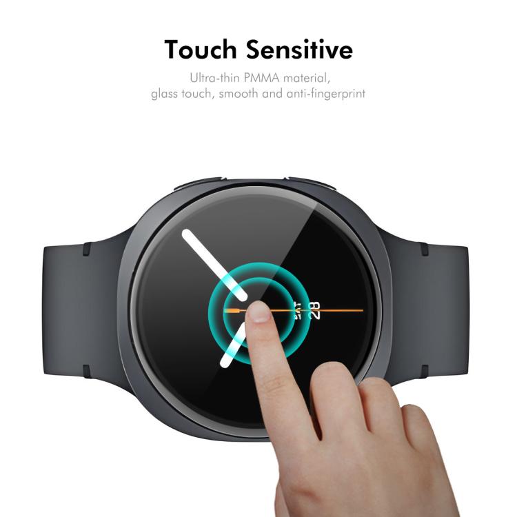 For Samsung Galaxy Watch8 44mm 5pcs ENKAY 3D Full Coverage Soft PC Edge PMMA HD Screen Film