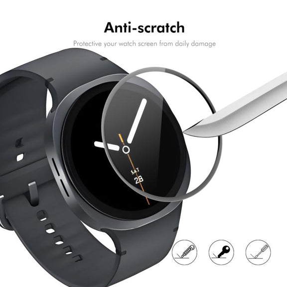 For Samsung Galaxy Watch8 44mm 5pcs ENKAY 3D Full Coverage Soft PC Edge PMMA HD Screen Film