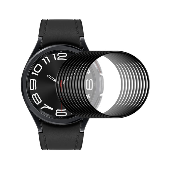 For Samsung Galaxy Watch6 Classic 43mm 10pcs ENKAY 3D Full Coverage Soft PC Edge PMMA HD Screen Film