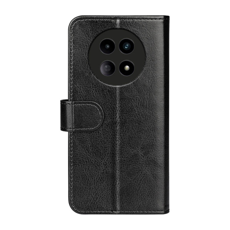 For Realme 12 5G R64 Texture Horizontal Flip Leather Phone Case(Black) - Realme Cases by PMC TechLife | Online Shopping South Africa | PMC TechLife | Buy Now Pay Later Mobicred