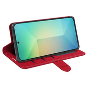 For Samsung Galaxy S25 5G R64 Texture Horizontal Flip Leather Phone Case(Red)