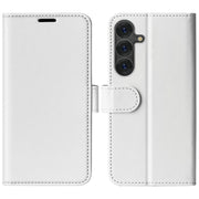 For Samsung Galaxy S25+ 5G R64 Texture Horizontal Flip Leather Phone Case(White)