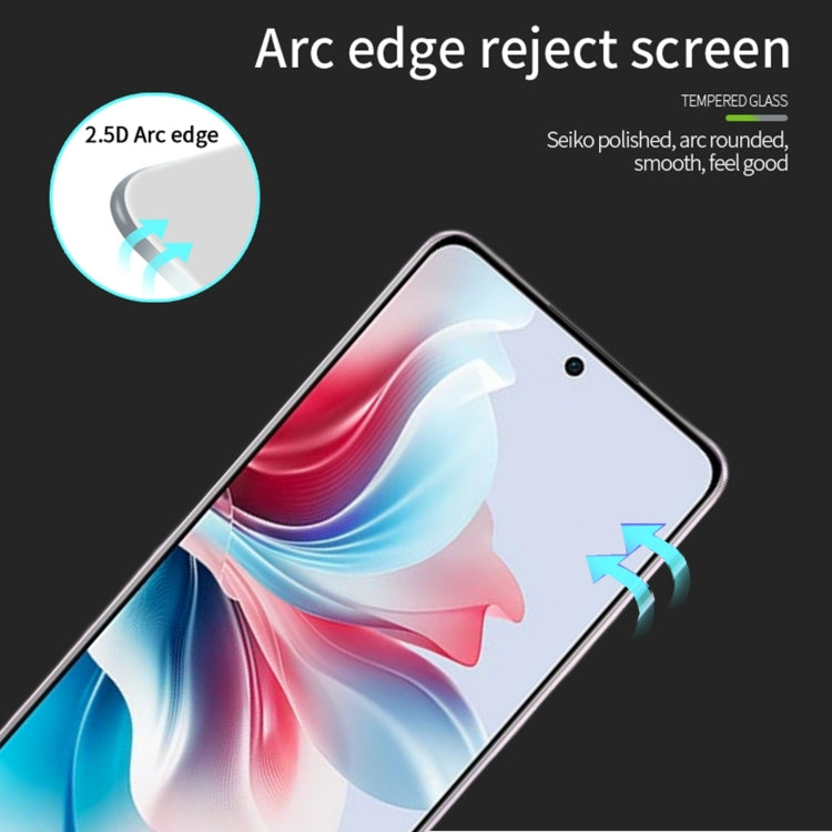 For OPPO Reno11 F PINWUYO 9H 2.5D Full Screen Tempered Glass Film(Black)