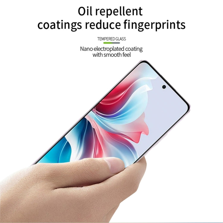 For OPPO Reno11 F PINWUYO 9H 2.5D Full Screen Tempered Glass Film(Black)