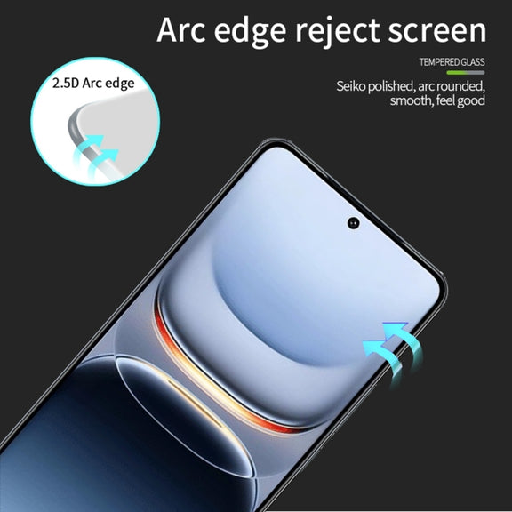 For OPPO Find X8 PINWUYO 9H 2.5D Full Screen Tempered Glass Film(Black)