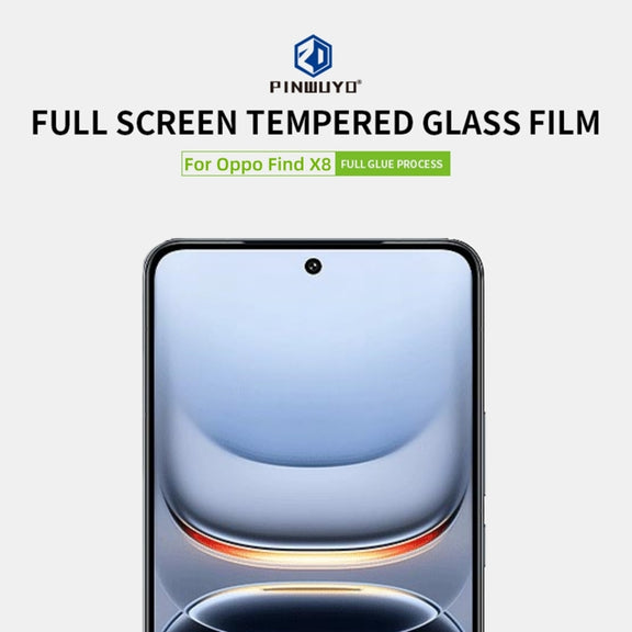 For OPPO Find X8 PINWUYO 9H 2.5D Full Screen Tempered Glass Film(Black)