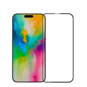 For iPhone 16 MOFI 9H 2.5D Full Screen Tempered Glass Film(Black)
