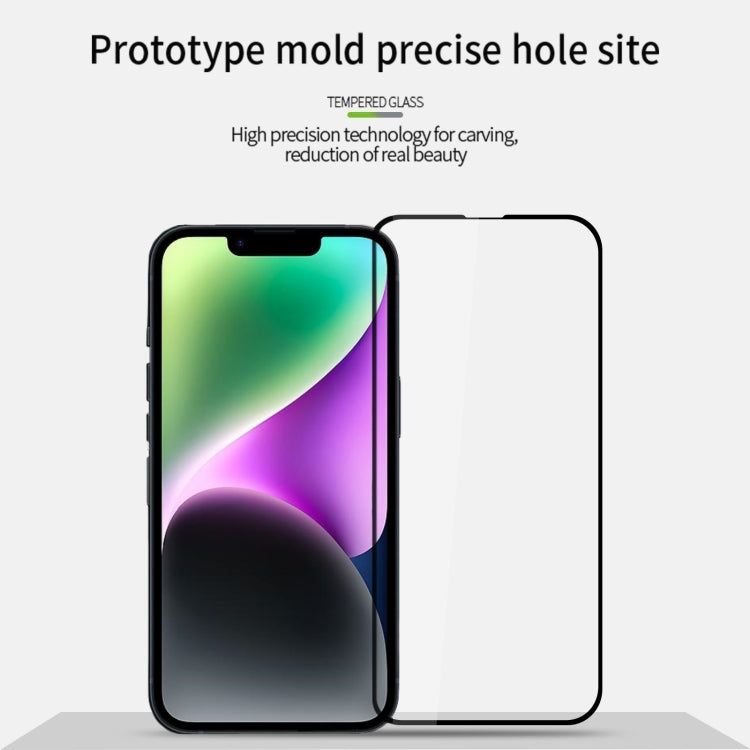 For iPhone 16e MOFI 9H 2.5D Full Screen Tempered Glass Film(Black) - iPhone 16e Tempered Glass by MOFI | Online Shopping South Africa | PMC TechLife | Buy Now Pay Later Mobicred