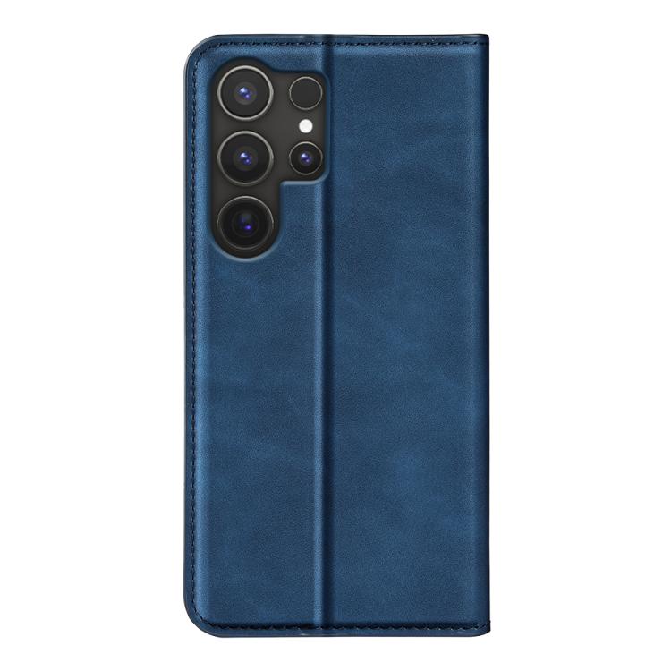 For Samsung Galaxy S25 Ultra 5G Retro-skin Magnetic Suction Leather Phone Case(Dark Blue) - Galaxy S25 Ultra 5G Cases by PMC Jewellery | Online Shopping South Africa | PMC Jewellery | Buy Now Pay Later Mobicred