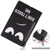 For Samsung Galaxy Tab S9 FE+ 12.4 JUNSUNMAY Custer Painted 3-Fold Stand Leather Smart Tablet Case(Big Eye)