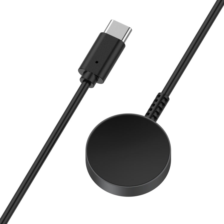 For Samsung Galaxy Watch Ultra 47mm Type-C Port Magnetic Metal Watch Charger(Black) - Charger by PMC TechLife | Online Shopping South Africa | PMC TechLife | Buy Now Pay Later Mobicred