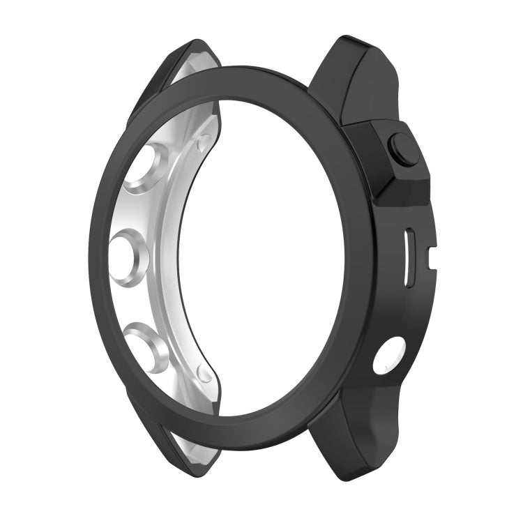 For Garmin Fenix 7X Pro Half Package Electroplated TPU Watch Protective Case(Black) - free shipping - PMC TechLife - Order now!