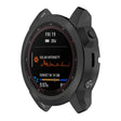 For Garmin Fenix 7S Pro Half Package Electroplated TPU Watch Protective Case(Black) - Watch Cases by PMC TechLife | Online Shopping South Africa | PMC TechLife