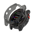 For Garmin Fenix 7S Pro Half-Package TPU Watch Protective Case(Transparent Black) - Watch Cases by PMC TechLife | Online Shopping South Africa | PMC TechLife | Buy Now Pay Later Mobicred