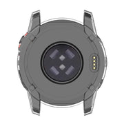 For Garmin Fenix 7S Pro Half-Package TPU Watch Protective Case(Transparent Black)