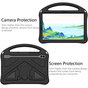 For Samsung Galaxy Tab S10 EVA Shockproof Tablet Case with Holder(Black)