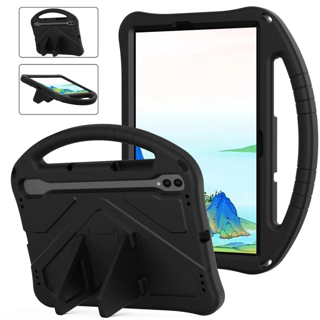 For Samsung Galaxy Tab S10 EVA Shockproof Tablet Case with Holder(Black)