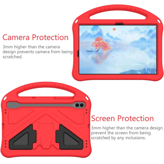 For Samsung Galaxy Tab S10 EVA Shockproof Tablet Case with Holder(Red)