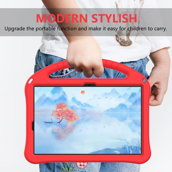 For Samsung Galaxy Tab S10 EVA Shockproof Tablet Case with Holder(Red)