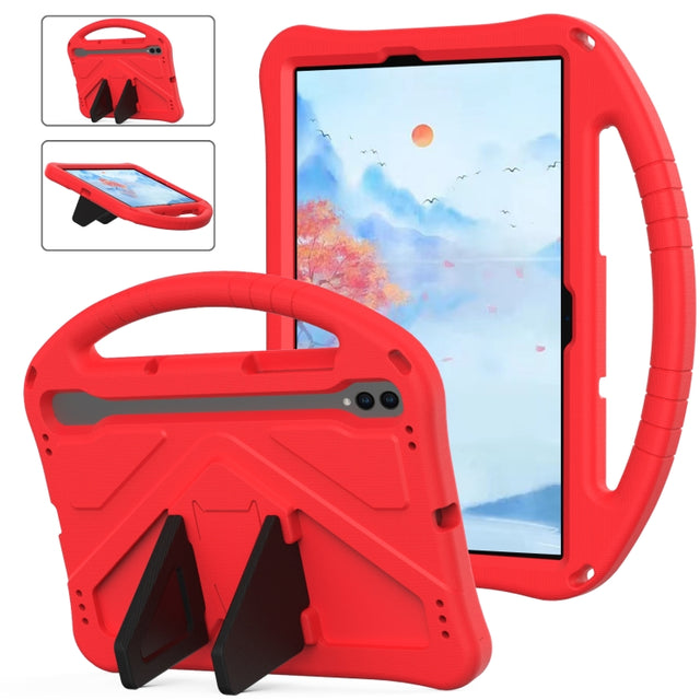 For Samsung Galaxy Tab S10 EVA Shockproof Tablet Case with Holder(Red)