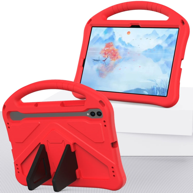 For Samsung Galaxy Tab S10 EVA Shockproof Tablet Case with Holder(Red)