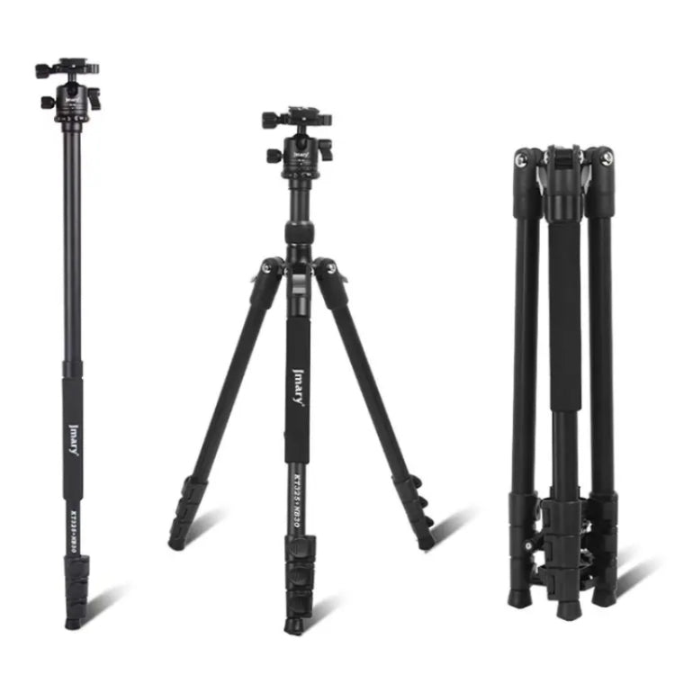 JMARY KT325+NB30 1.6m Portable Aluminum Alloy Action Camera Rotating Tripod Holder - free shipping - PMC TechLife - Order now!