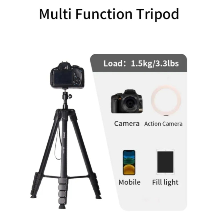 JMARY KP2208 Photography Live Streaming 1.7m Fill Light Camera Metal Tripod Holder - free shipping - PMC TechLife - Order now!