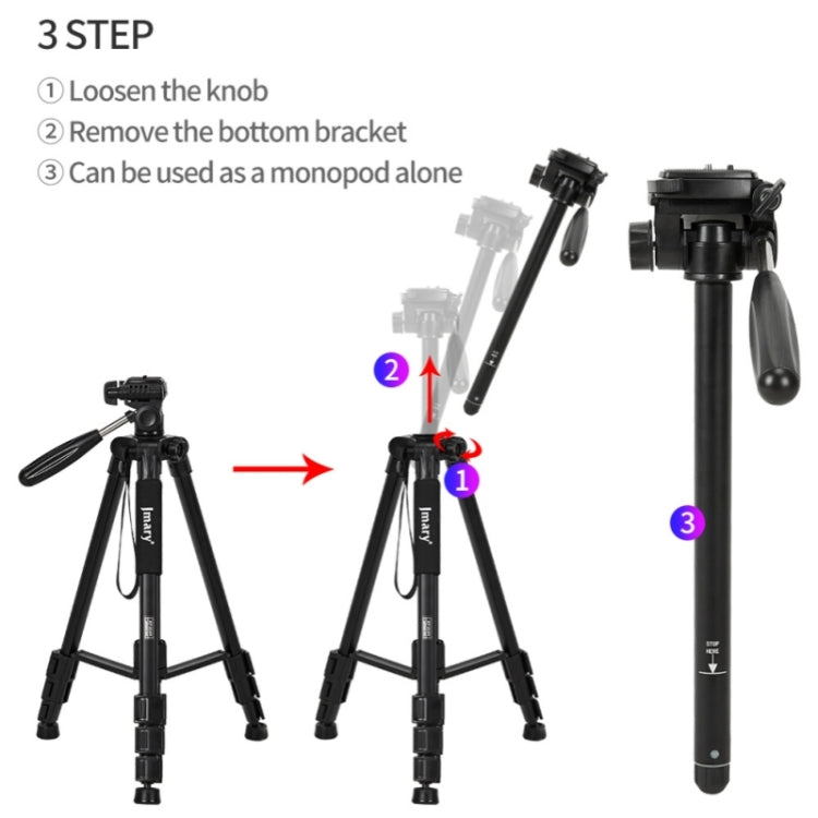 JMARY KP2254 Three colors are available Cell Phone SLR Outdoor Photography Tripod Stand(Blue)