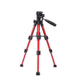 JMARY KP-2203 Portable Aluminum Alloy Telescopic SLR Camera Phone Photography Tripod(Red) - Tripods by Jmary | Online Shopping South Africa | PMC TechLife | Buy Now Pay Later Mobicred