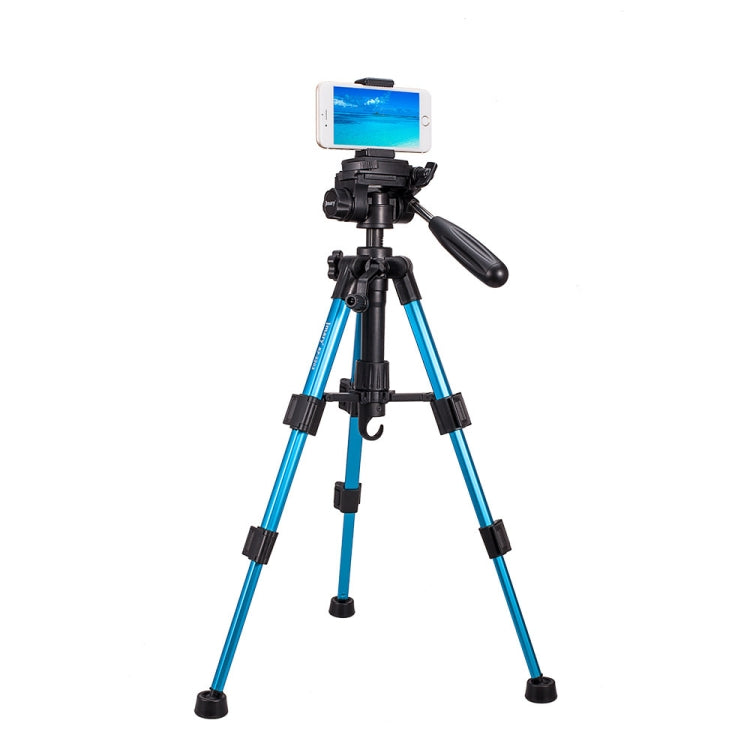 JMARY KP-2203 Portable Aluminum Alloy Telescopic SLR Camera Phone Photography Tripod(Blue) - Tripods by Jmary | Online Shopping South Africa | PMC TechLife | Buy Now Pay Later Mobicred
