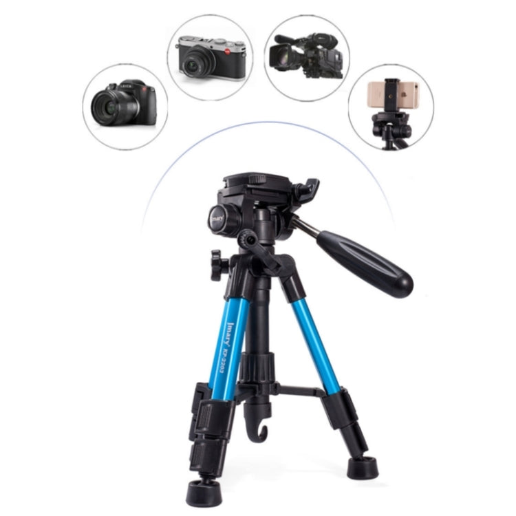 JMARY KP-2203 Portable Aluminum Alloy Telescopic SLR Camera Phone Photography Tripod(Red)