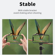 JMARY MT38 Travel Tripod Phone Holder 1.68m Telescopic Vlogging Camera Mount Tripod Stand