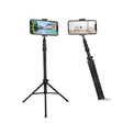 JMARY MT45 Cell Phone Clip Camera Mount Holder Telescopic Selfie Stick Outdoor Tripod Stand - Tripods by PMC TechLife | Online Shopping South Africa | PMC TechLife | Buy Now Pay Later Mobicred